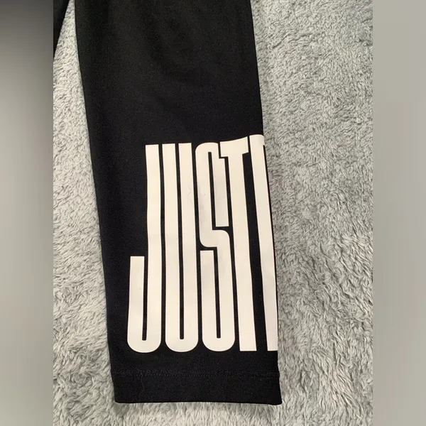 Nike cropped Black Leggings just do it - Image 2