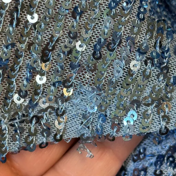 Honey and Rosie Blue Sequin Mini Dress Size‎ M Homecoming Prom Holiday - Image 4