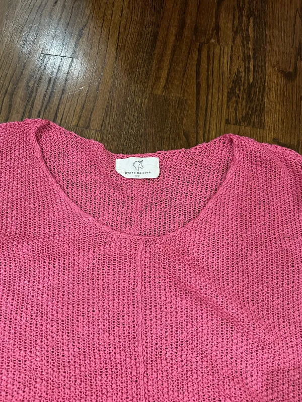 Pink Sweater Top - Image 2