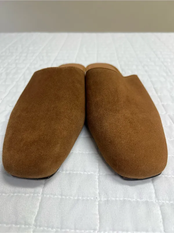Madewell The Mylie Glove Mule in Glaze Walnut Brown Suede Size 6 - Image 7