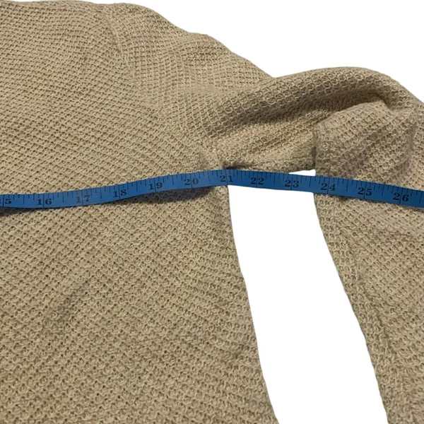 Madewell Button Back‎ Sweater L Cotton Knit Beige - Image 7