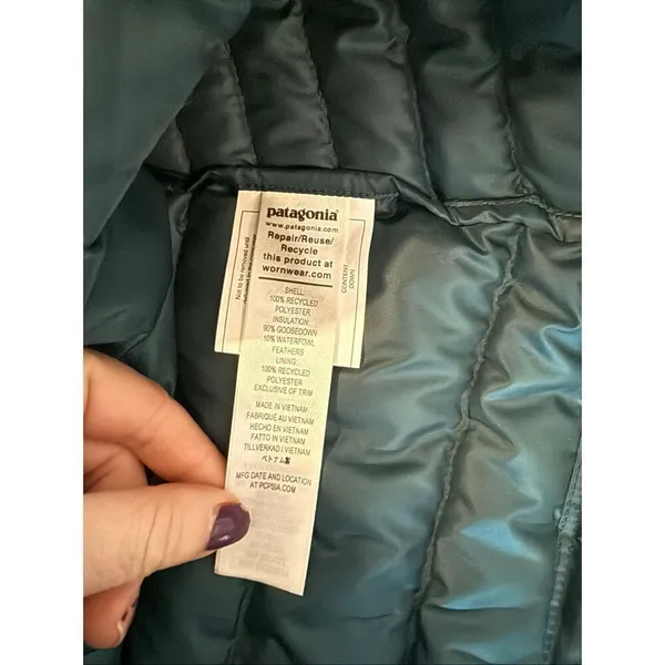 Patagonia NWT down puffer vest borealis green M - Image 6