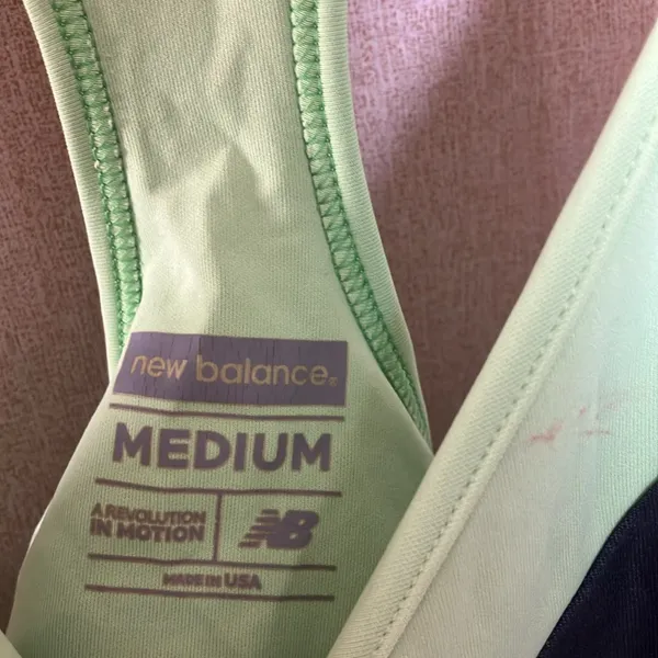 FINAL MARKDOWN New Balance Lime Green and Black Tank Top medium - Image 3
