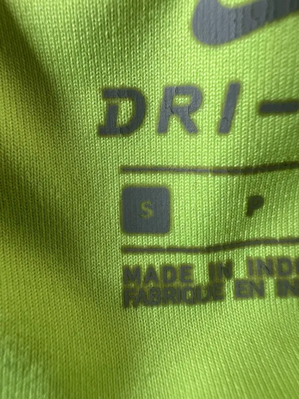 Nike Dri-Fit Black and Lime Green Training Compression Shorts Size Small running - Image 3