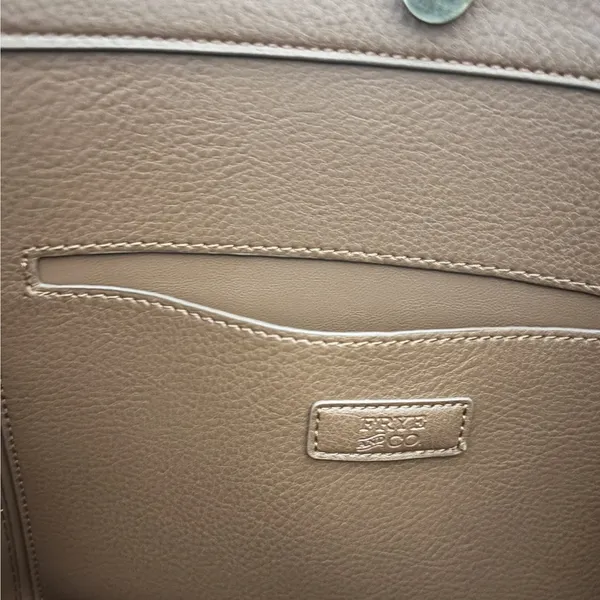 Frye Tote Bag Vegan Leather Camel Brown Large Oversized Carryall Faux Leather - Image 8