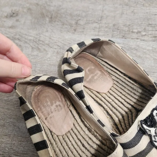 Kate Spade New York Garden Zebra Canvas Espadrille Size 5.5 - Image 4