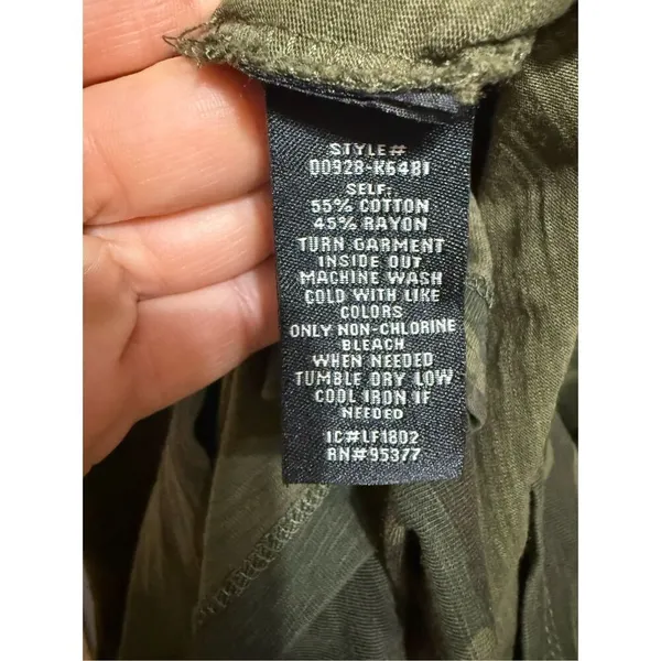 Sanctuary Ojai Camo T-Shirt Dress‎ in Mother Nature Camo Ruched Sleeves Sz XS - Image 9