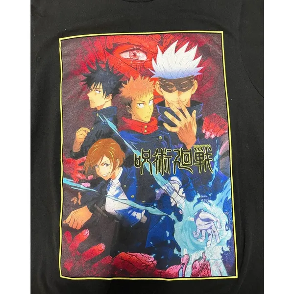 Crunchyroll Jujutsu Kaisen Key Visual Characters Unisex Tee Shirt Black S 34/36 - Image 6