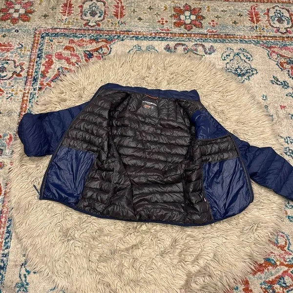 Hawke & Co. duck down puffer jacket size medium Blue - Image 2