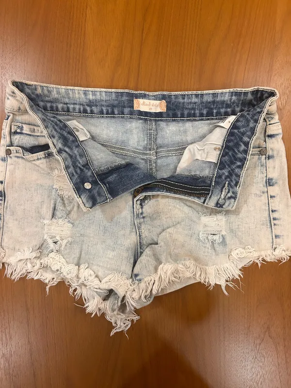 Altar'd State Jean Shorts Light Wash  - Image 3
