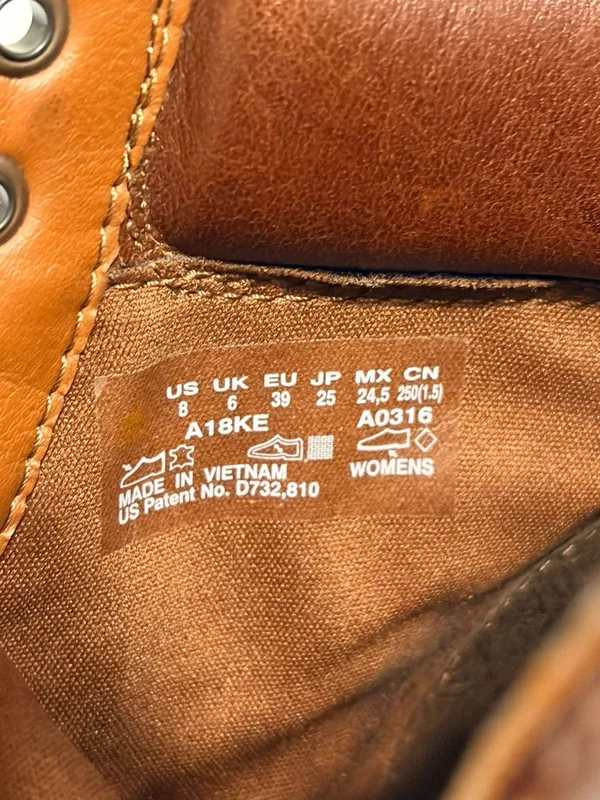 Women's Timberland Kenniston Brown Leather Ankle Boots Size 8 A18KE - Image 5