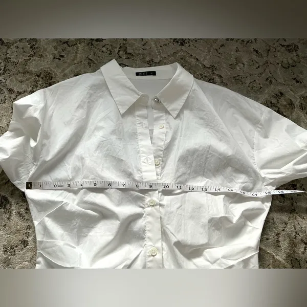 Stylish flattering blouse💖 White Size M - Image 11