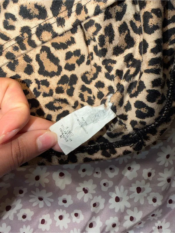 Gaze Women’s Size Medium Leopard Print Sleeveless Tank Top Brown Animal Print - Image 5