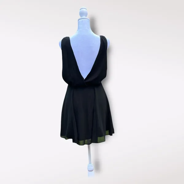 Show me your Mumu Black Corinne Crossover Mini Dress NWT‎ Size XS Dance Party - Image 3