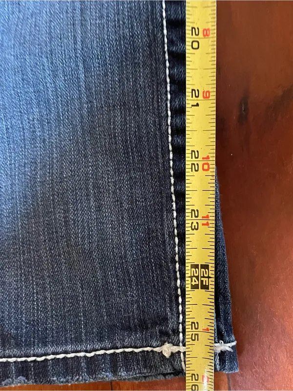 BKE Stella Low-Rise Cropped Jeans Women's 27 Blue Dark Wash Denim Stretch 90's - Image 10
