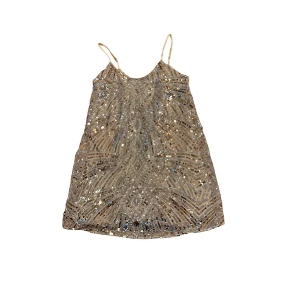 Emerald Sundae Women's Pink Sequin Mini Dress Size S Party Cocktail - Image 4