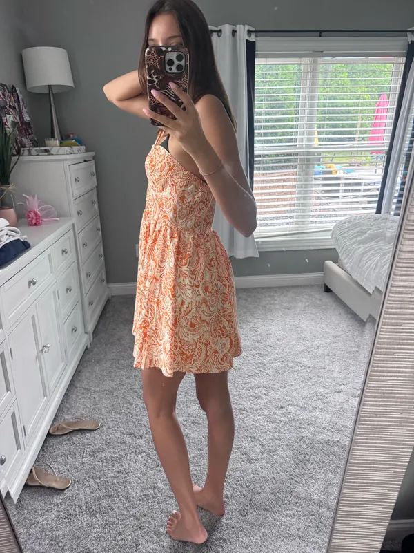 SHEIN orange mini dress - Image 5