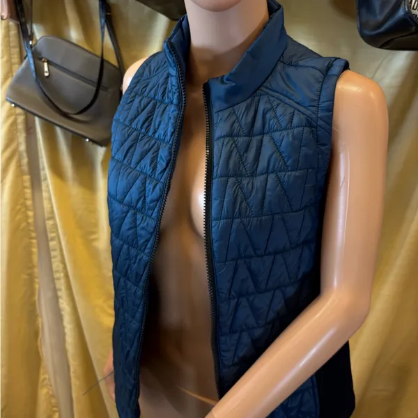 Chico's Blue Quilted Vest‎ - Image 8