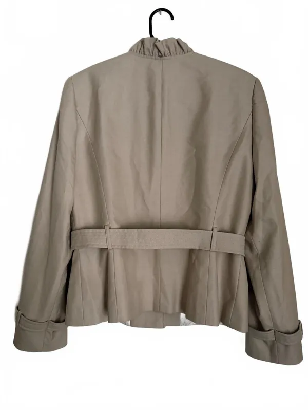 Tahari Arthur S Levine Women's Safari Inspired Jacket Size 10 Khaki City Chic - Image 2