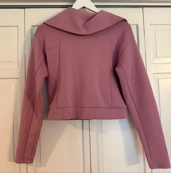TEK Gear Mauve ultra comfort purple cropped collared quarter zip sweater small - Image 4