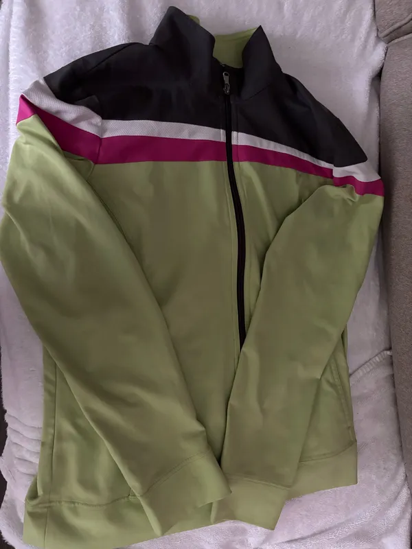 Work out jacket with zip Green Size L - Image 3