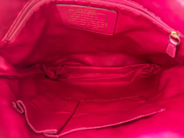 Coach Signature Shoulder Bag Brown Canvas - Image 4