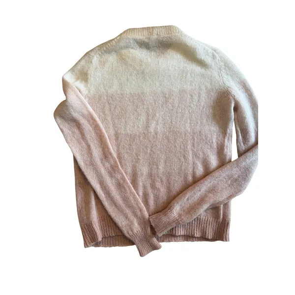 Joie Alpaca Wool Blend Sweater Small Pink Cream Colorblock Cozy - Image 7