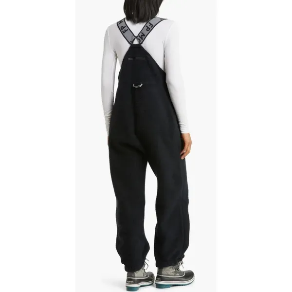 Free People Movement Hit‎ Slopes Snow Bibs XS Black Fleece Overalls Gorpcore - Image 2
