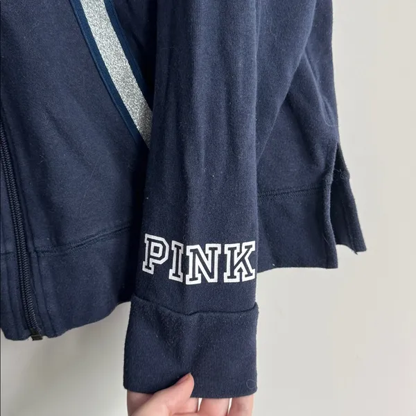 PINK Victoria's Secret Penn State Zip-Up Hoodie Size M - Image 4
