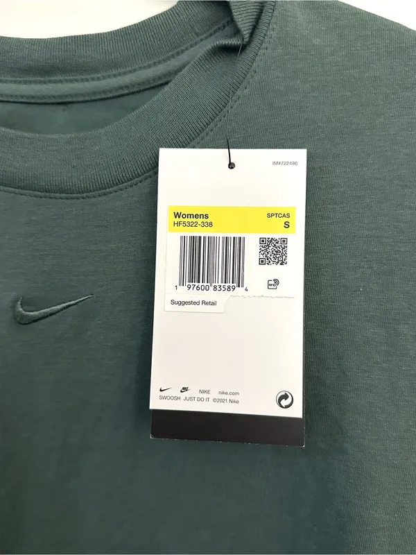 Nike Sportswear Chill Knit Slim Long-Sleeve Cropped Top NWT Small - Image 5