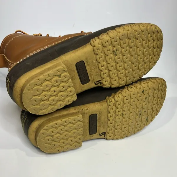 L.L. Bean “Bean Boots” tan brown‎ waterproof duck boots women’s size 9 - Image 6