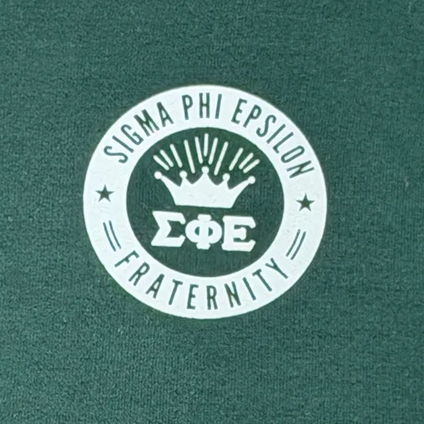 Gildan Sigma Phi Epsilon Women M Green Collegiate Retro Lounge Fraternity Sweatshirt - Image 2