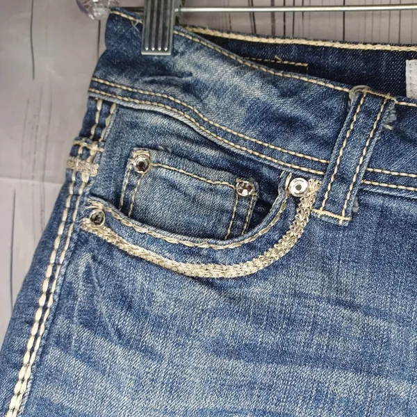 Daytrip Lyra Low Rise Bootcut Classic Blue Y2K Denim Jeans - Image 9