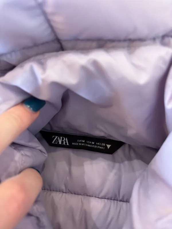 ZARA Cropped Puffer Jacket - Image 2
