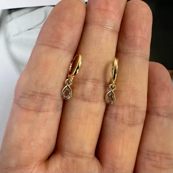 Elegant Teardrop Dangle Drop Earrings for Women Gold - Image 4