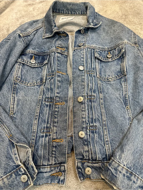Old Navy Vintage-Inspired Light Blue Denim Jacket - Image 2