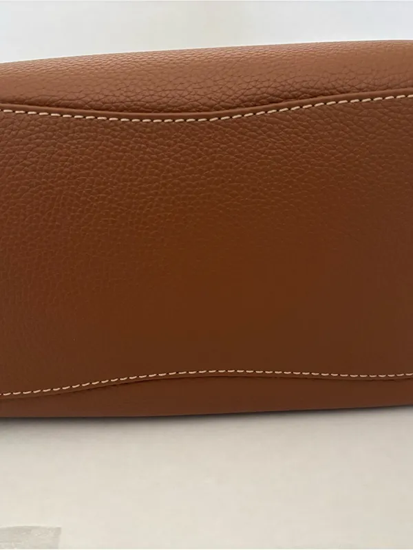 New kate spade New York Large Brown Dumpling Pebble Leather Satchel - Image 6