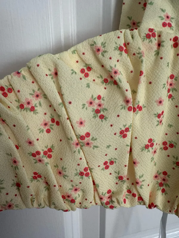 Princess Polly Yellow Floral Skirt and Bra Top Set - Image 7