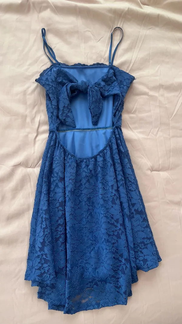 Lovely Day Royal Blue Short Dress - Image 3