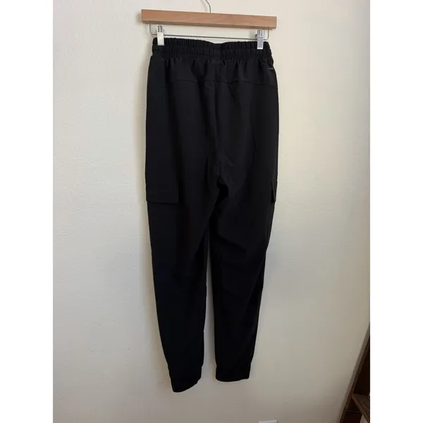 Adidas Women W WVN Cargo Pants Black Training Joggers XS NEW - Image 4