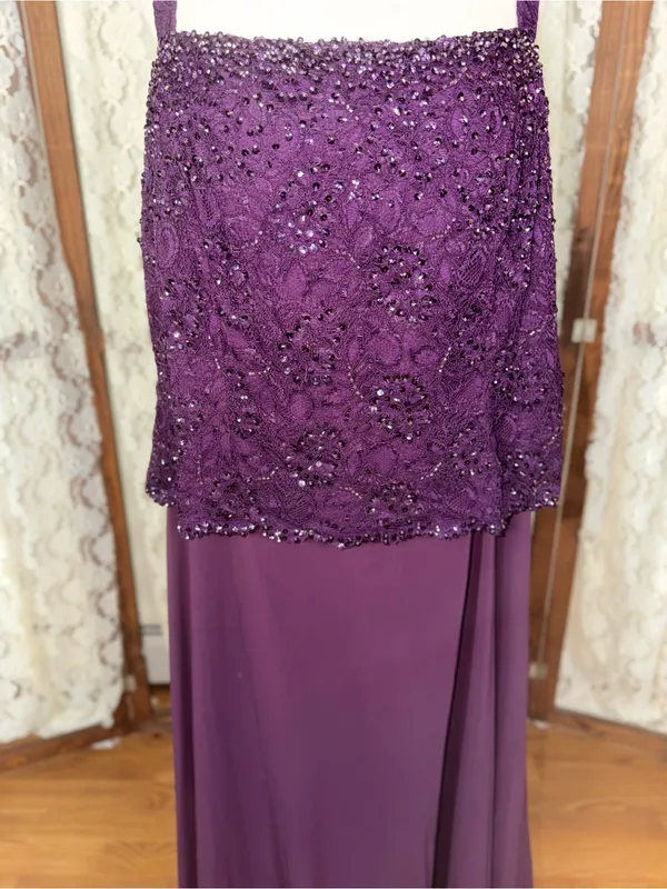 Beautiful Karen Miller Beaded Mother of the Bride Evening Gown - Image 2