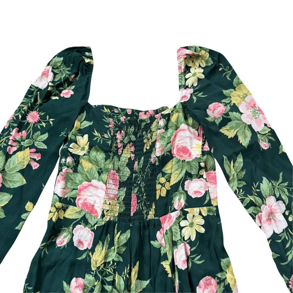 NEW Reformation Sigmund Long Sleeve Crepe Midi Dress Belvedere Floral - Image 7
