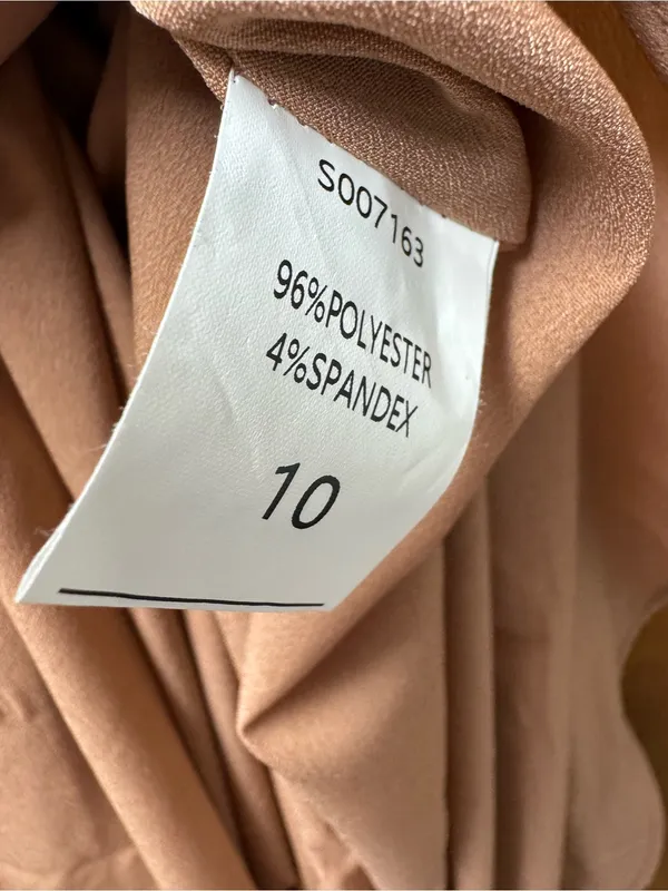 Showpo. How Will I Know Wrap Waist Tulip Hem Midi Dress Dusty Rose US 6 NWT - Image 12