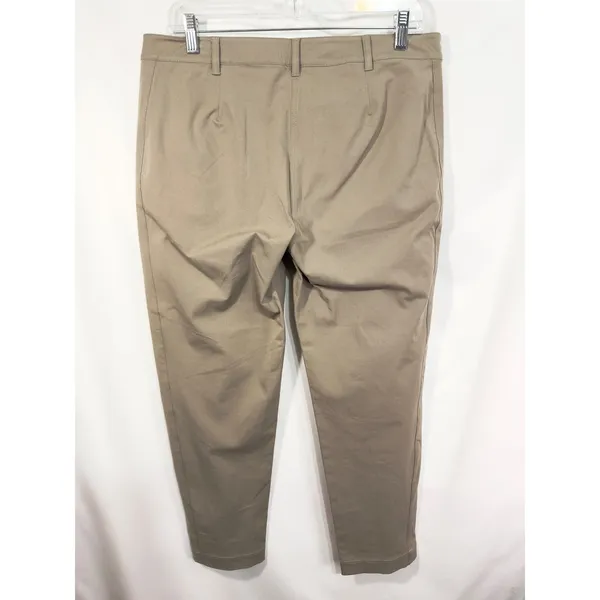 Eileen Fisher‎ Medium Pants Ankle Cropped Organic Cotton Blend Stretch 1621 - Image 2