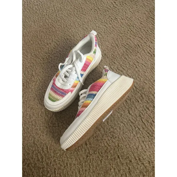 Lasheelah fun sneakers multicolor 8.5 8 1/2 unused White - Image 3