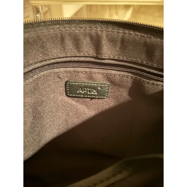 Apt 9 Womens Crossbody Bag Black‎ Cream Colorblock Faux Leather HAP74CL25A5 - Image 4
