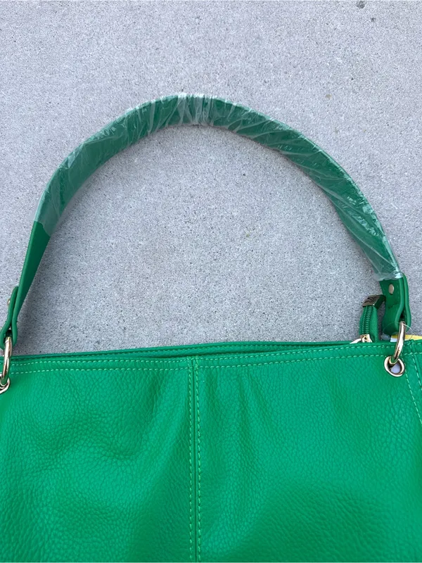 NWOT Montana West Kelly Green Large Hobo Shoulder Bag Matching Wallet - Image 3