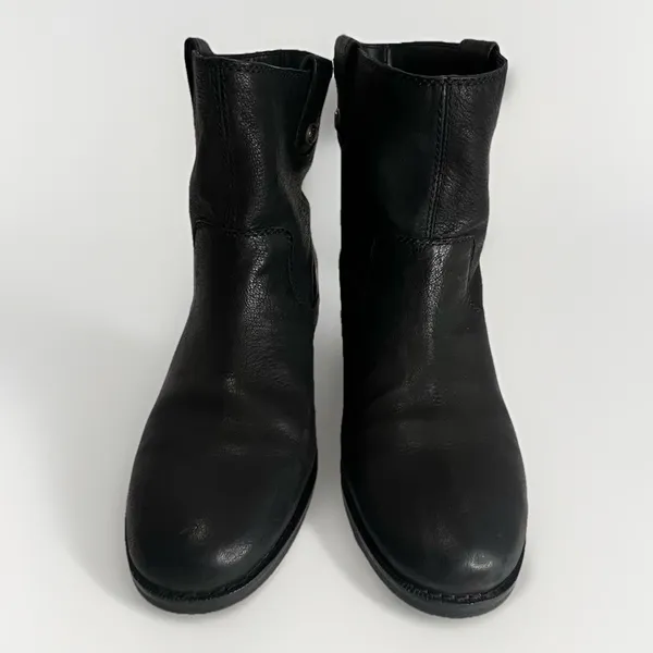 Arturo Chiang Womens Black Leather Chelsea Pull On‎ Boots Size 7M - Image 2
