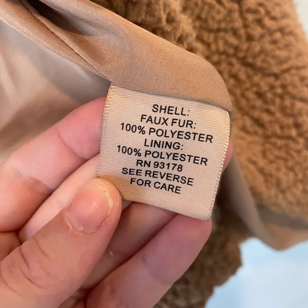 Sherpa Teddy Coat Size XS - Image 5