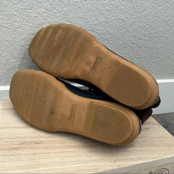 Sperry Saltwater Brown & Blue‎ Duck Boots 10 - Image 6